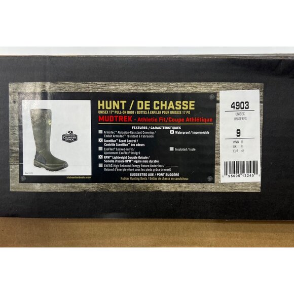 Irish Setter MudTrek 17” Uninsulated Waterproof Hunting Boots Men’s Sz. 9 Mossy - Picture 5 of 10